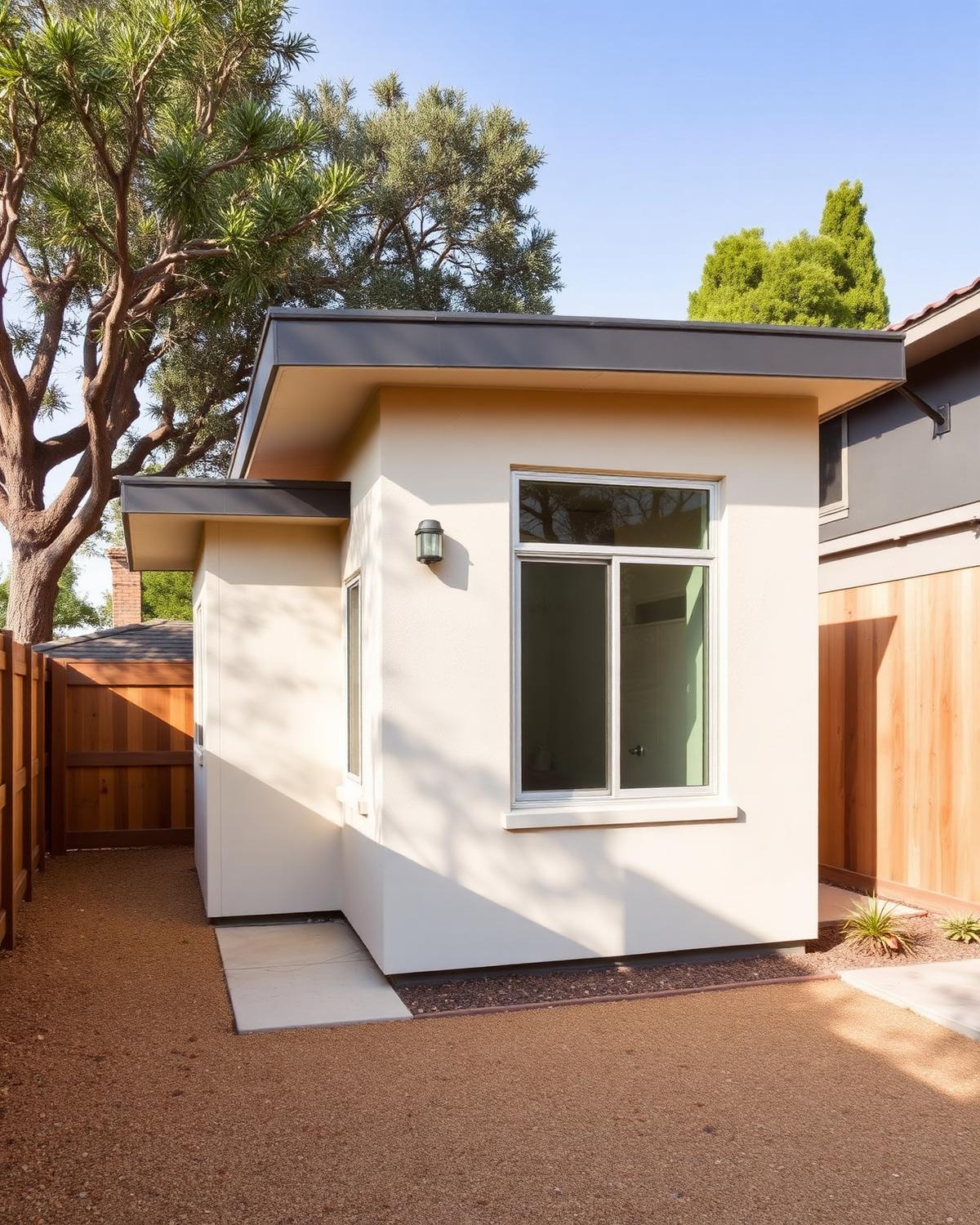 Detached ADU in a Long Beach backyard