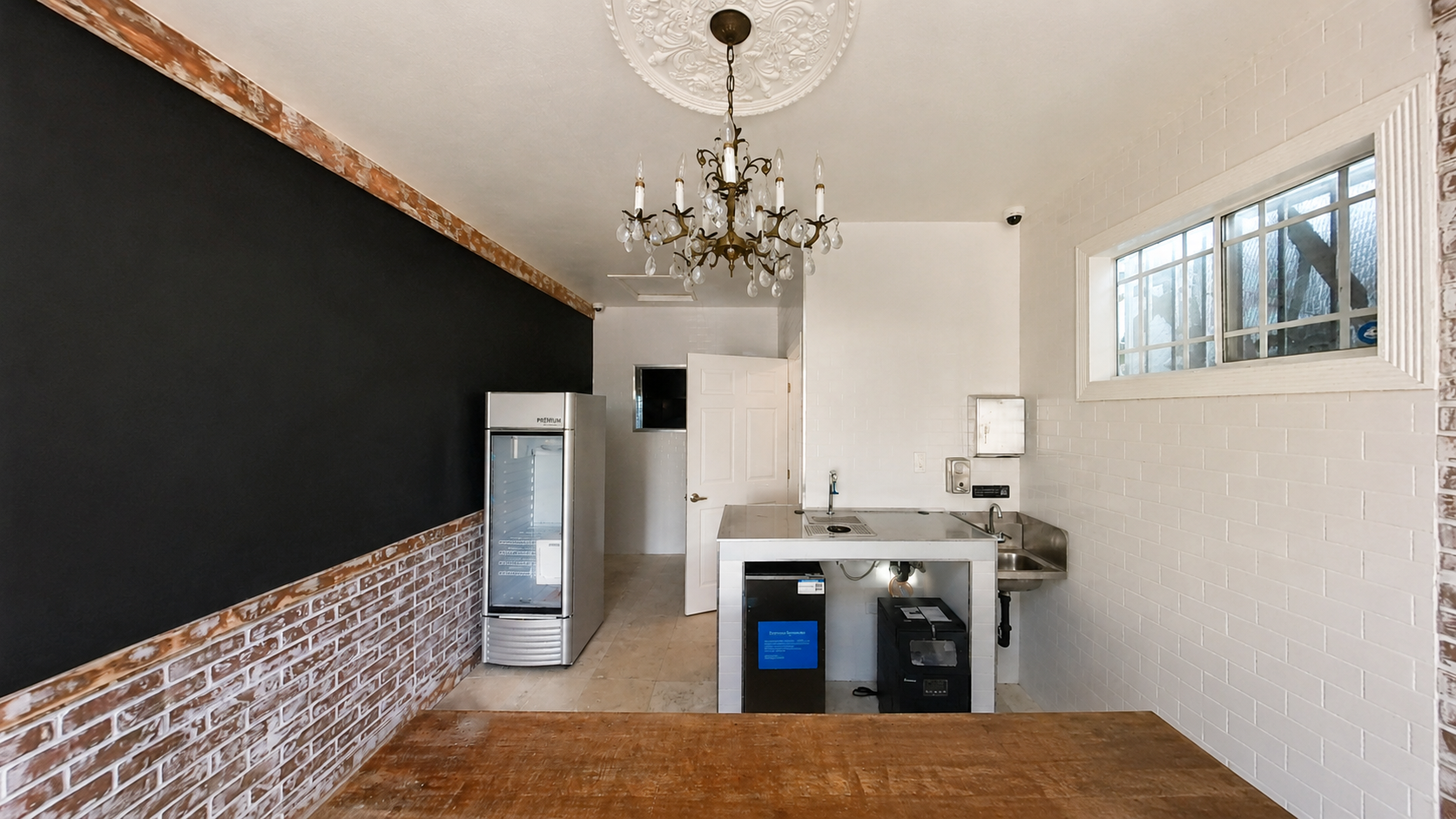 Mother’s Kitchen — existing kitchen and service area prior to redesign